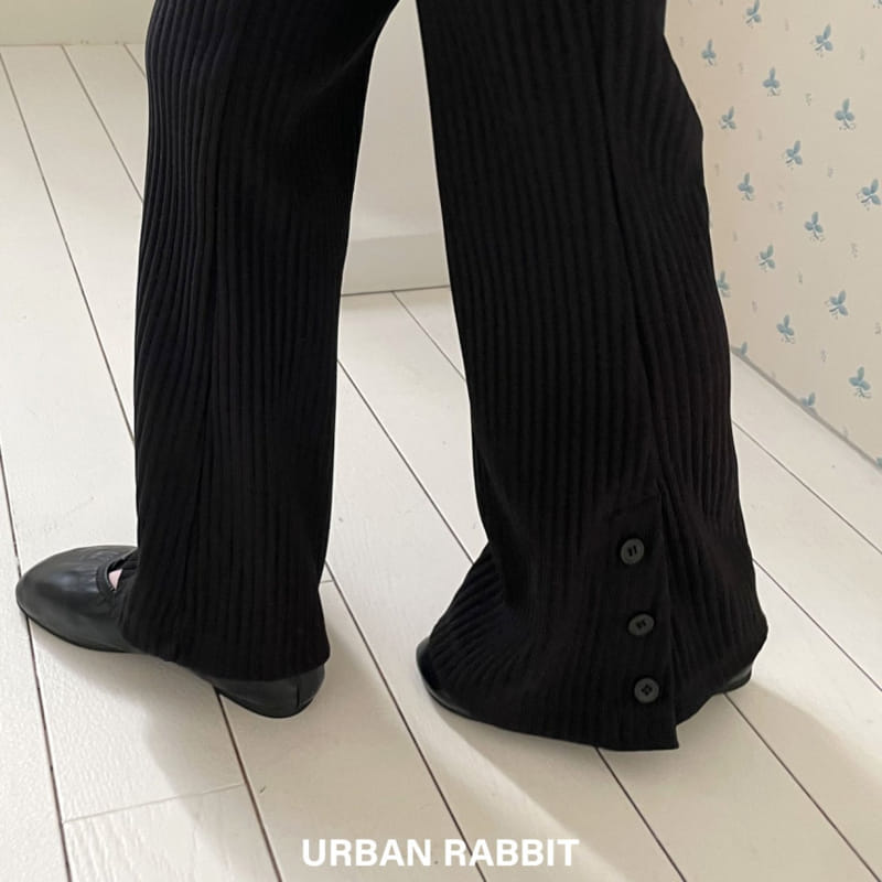 Urban Rabbit - Korean Children Fashion - #magicofchildhood - Button Rib Boots Cut Pants - 6