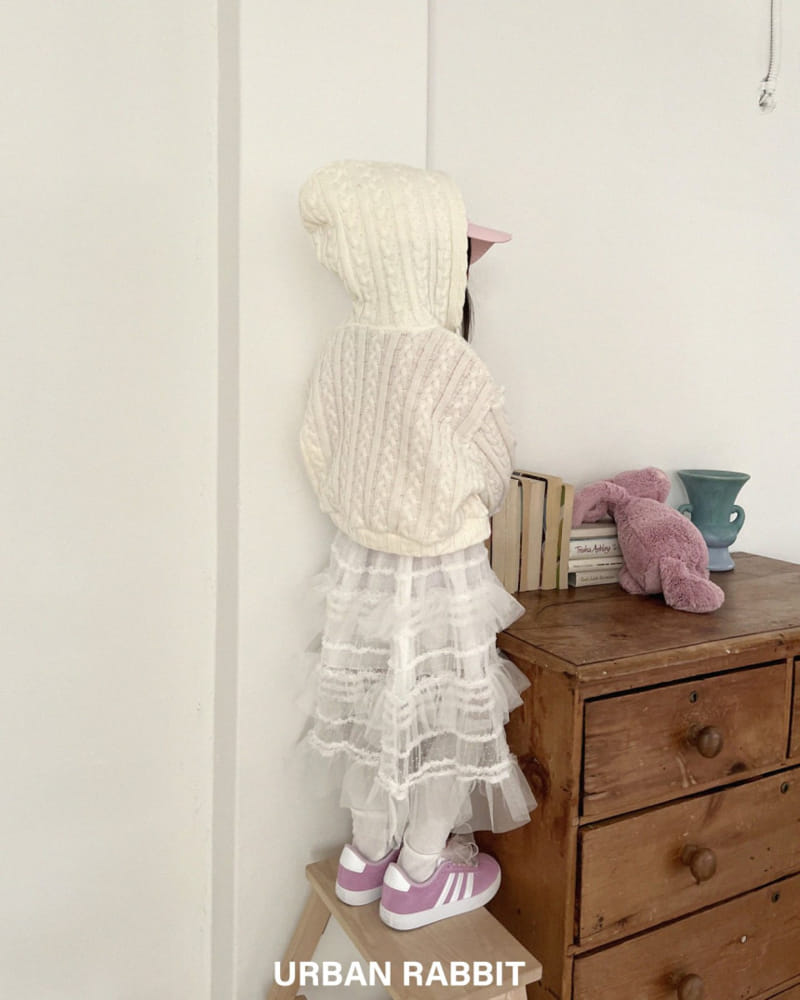 Urban Rabbit - Korean Children Fashion - #littlefashionista - Cable Hooody Zip Up - 4