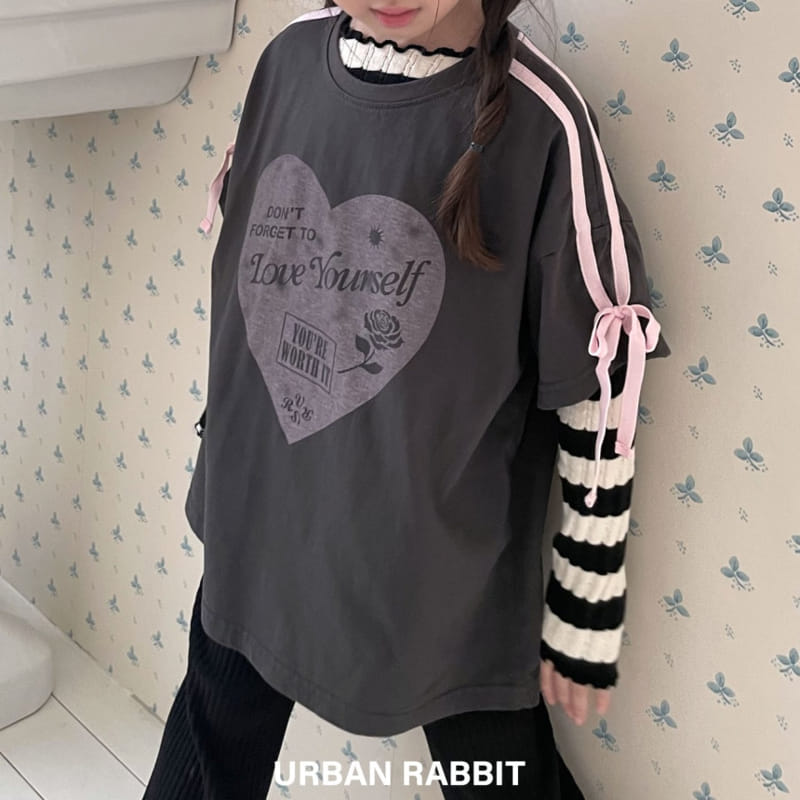 Urban Rabbit - Korean Children Fashion - #magicofchildhood - Heart Ribbon Tee - 8