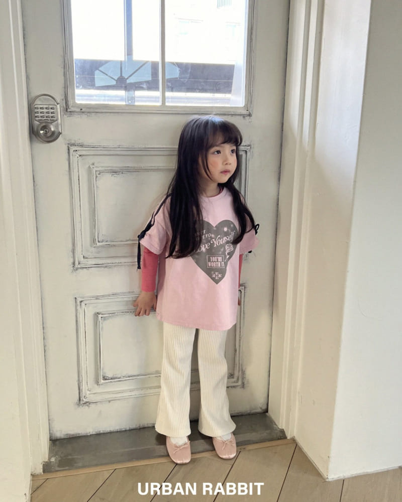 Urban Rabbit - Korean Children Fashion - #minifashionista - Heart Ribbon Tee - 9