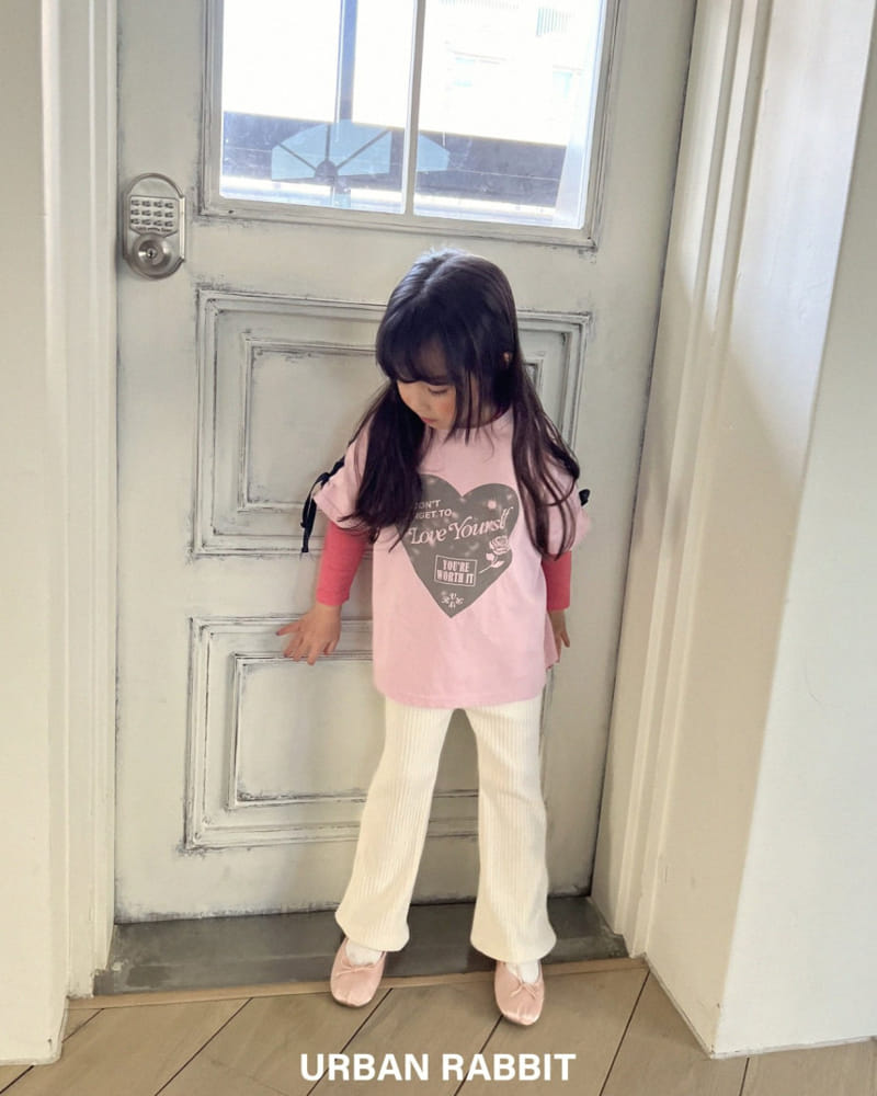 Urban Rabbit - Korean Children Fashion - #todddlerfashion - Heart Ribbon Tee - 11