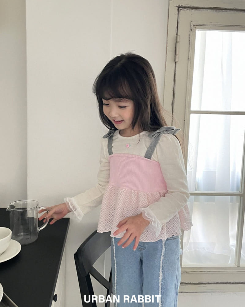 Urban Rabbit - Korean Children Fashion - #toddlerclothing - Rose Lace Tee - 6