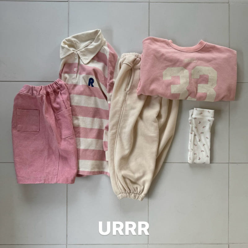 Urrr - Korean Children Fashion - #kidzfashiontrend - Stitch Jogger Pants - 5