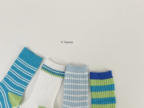 V Bunny - Korean Baby Fashion - #babyoutfit - ST Socks Set - 7