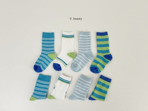 V Bunny - Korean Baby Fashion - #babyoutfit - ST Socks Set - 8
