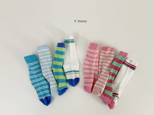 V Bunny - Korean Baby Fashion - #babywear - ST Socks Set - 9