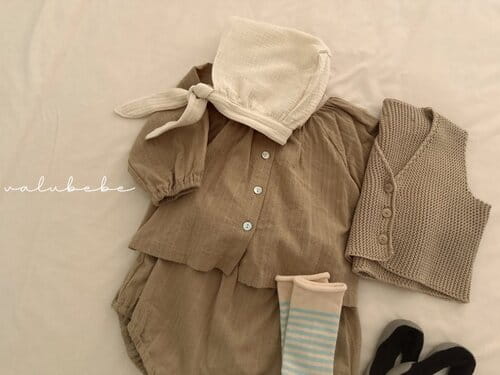 Valu Bebe - Korean Baby Fashion - #babyboutique - Mocha Shirring Blouse - 8