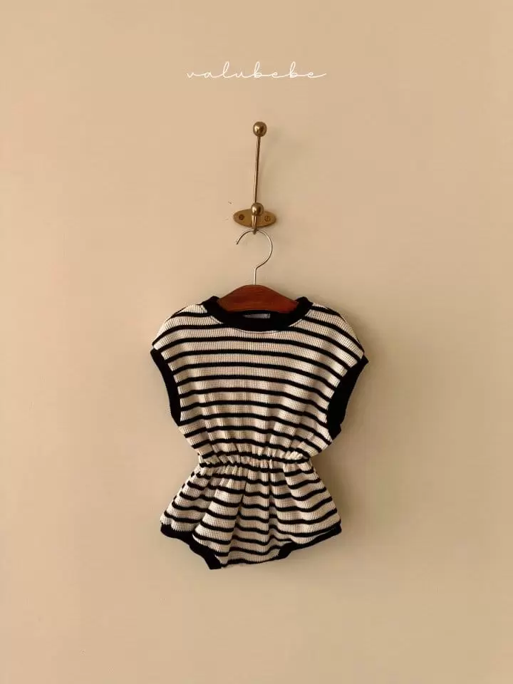Valu Bebe - Korean Baby Fashion - #babyboutiqueclothing - ST Banding Waffle Body Suit - 2