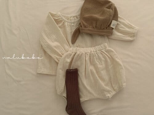 Valu Bebe - Korean Baby Fashion - #babyboutiqueclothing - Mocha Shirring Blouse - 9