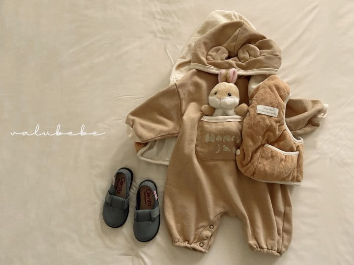 Valu Bebe - Korean Baby Fashion - #babyclothing - A Pot Of Honey Hoody Body Suit - 9