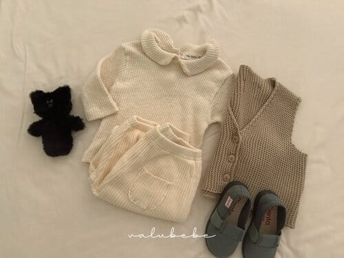 Valu Bebe - Korean Baby Fashion - #babyboutiqueclothing - Rib Collar TEE - 4