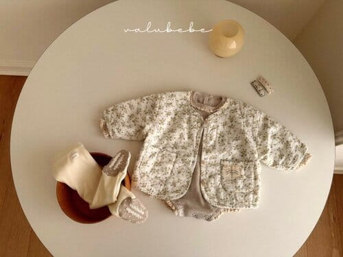 Valu Bebe - Korean Baby Fashion - #babyclothing - Flower Quilted Jacket - 2