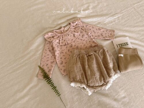 Valu Bebe - Korean Baby Fashion - #babyfashion - Flower Frill Tee - 9