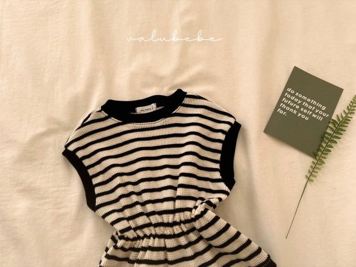 Valu Bebe - Korean Baby Fashion - #babyclothing - ST Banding Waffle Body Suit - 4