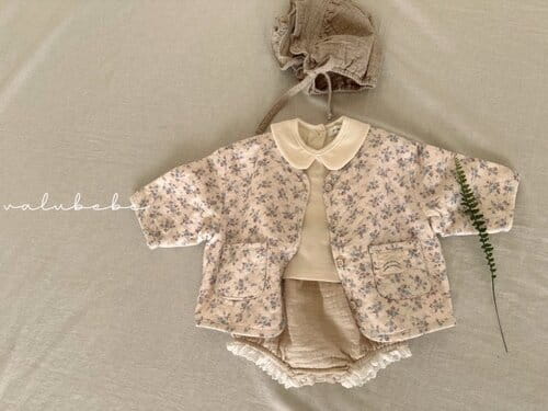 Valu Bebe - Korean Baby Fashion - #babyfashion - Flower Quilted Jacket - 3