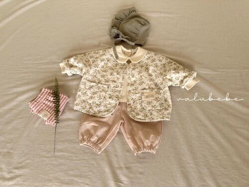 Valu Bebe - Korean Baby Fashion - #babyfashion - Flower Quilted Jacket - 4