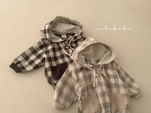 Valu Bebe - Korean Baby Fashion - #babygirlfashion - Check Hoody