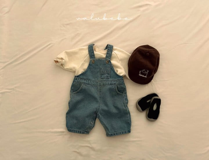 Valu Bebe - Korean Baby Fashion - #babylifestyle - Denim Overalls Body Suit - 2