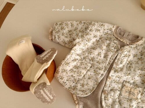 Valu Bebe - Korean Baby Fashion - #babyootd - Flower Quilted Jacket - 8