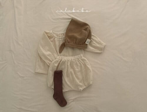 Valu Bebe - Korean Baby Fashion - #babyootd - Mocha Shirring Blouse
