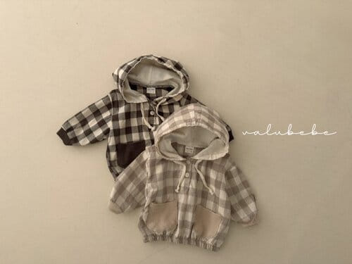 Valu Bebe - Korean Baby Fashion - #babyoutfit - Check Hoody - 6