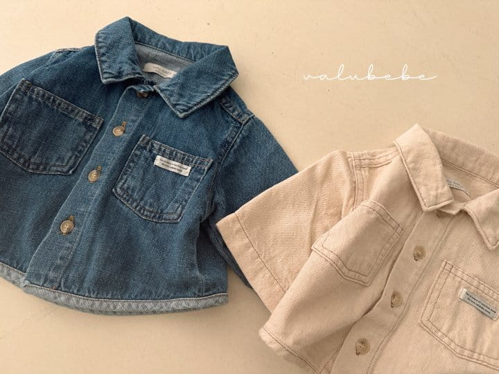 Valu Bebe - Korean Baby Fashion - #babyootd - Denim Shirt Jacket - 4