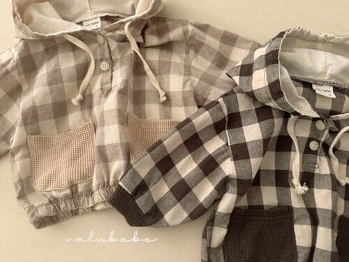 Valu Bebe - Korean Baby Fashion - #babywear - Check Hoody - 7