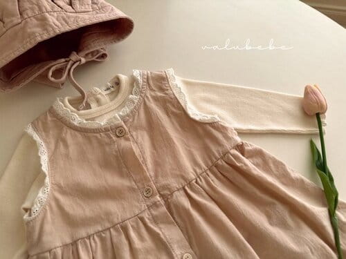Valu Bebe - Korean Baby Fashion - #babywear - Vanilla Open One-Piece - 7