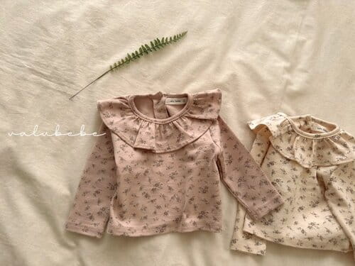 Valu Bebe - Korean Baby Fashion - #onlinebabyboutique - Flower Frill Tee - 4