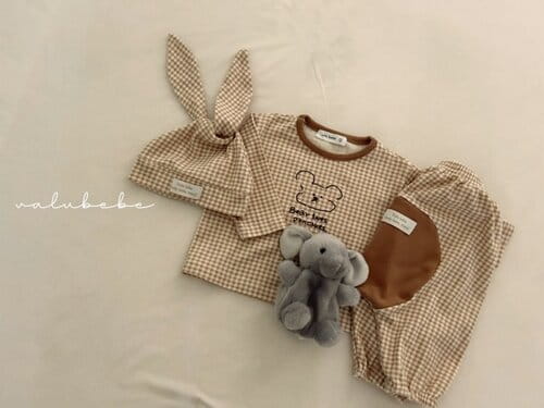 Valu Bebe - Korean Baby Fashion - #onlinebabyshop - Varney Check Beanie - 8