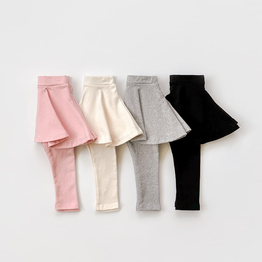 Whitesketchbook - Korean Children Fashion - #Kfashion4kids - Spring Skirt Leggings - 2