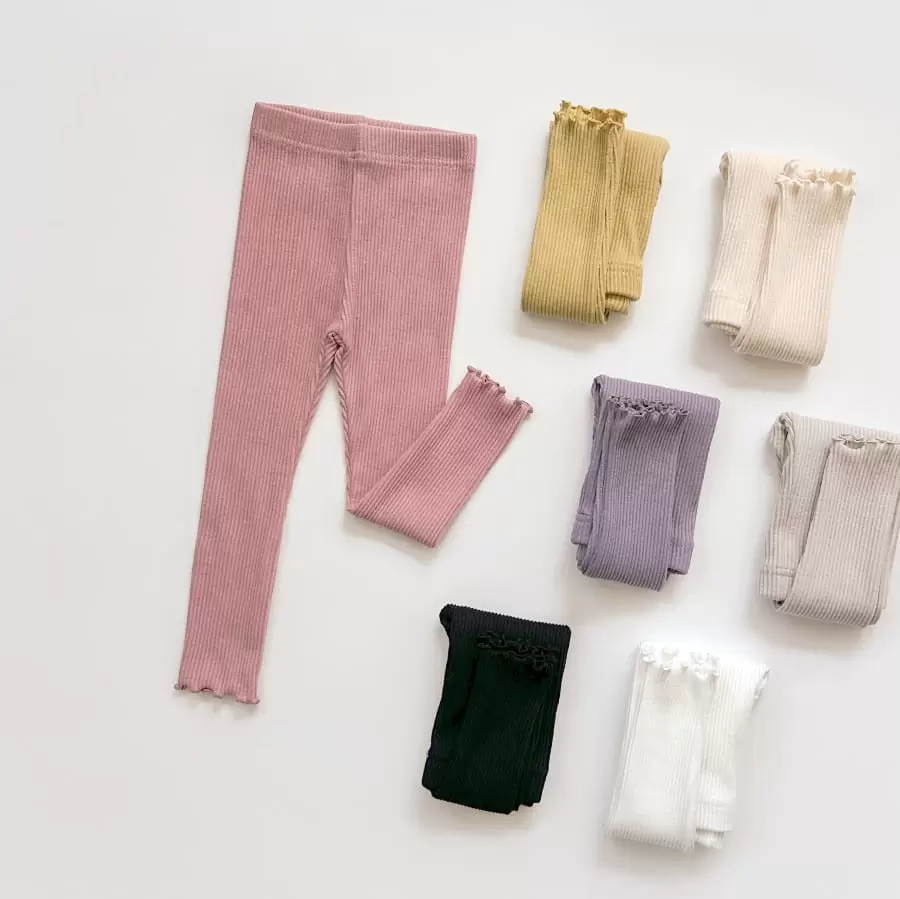 Whitesketchbook - Korean Children Fashion - #prettylittlegirls - New Terry Leggings - 4