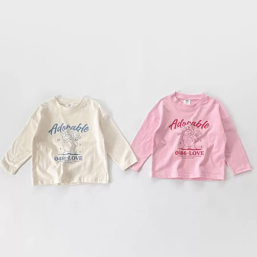 Whitesketchbook - Korean Children Fashion - #childrensboutique - Flower Bear Tee
