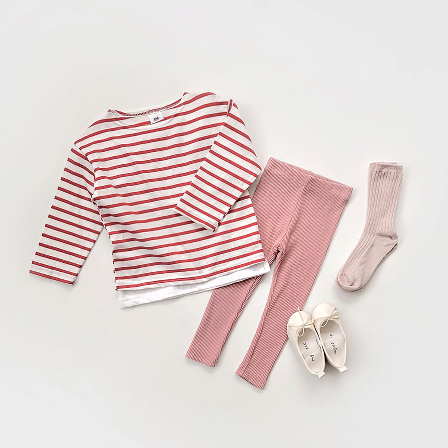 Whitesketchbook - Korean Children Fashion - #childofig - Rib Leggings - 4