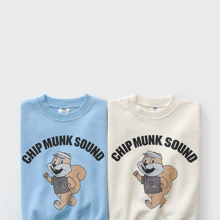 Whitesketchbook - Korean Children Fashion - #designkidswear - Squirrel Top Bottom Set - 2