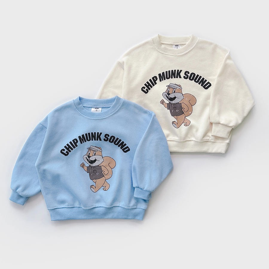 Whitesketchbook - Korean Children Fashion - #discoveringself - Squirrel Top Bottom Set - 3