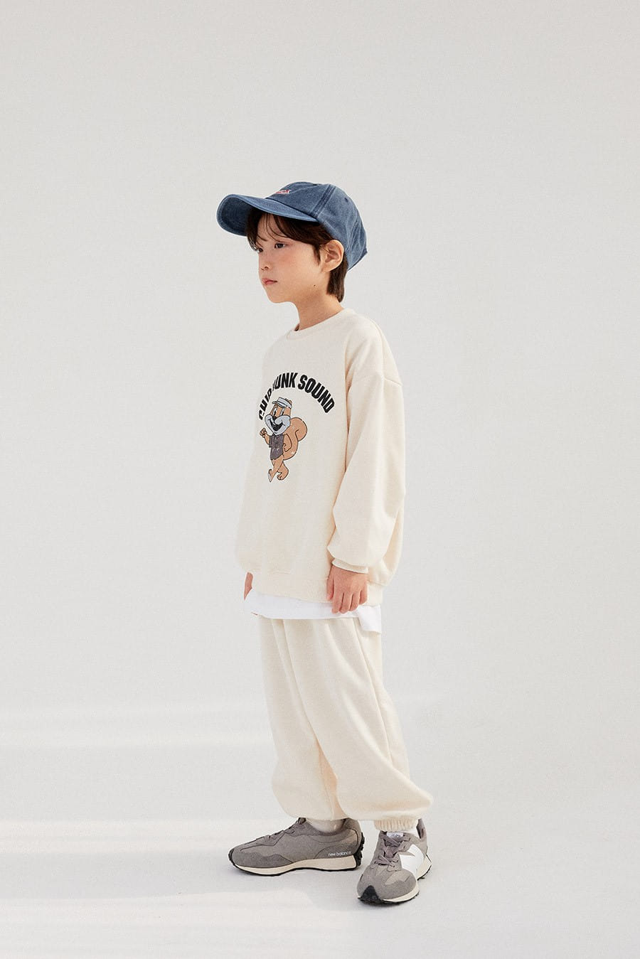 Whitesketchbook - Korean Children Fashion - #kidsstore - Squirrel Top Bottom Set - 6