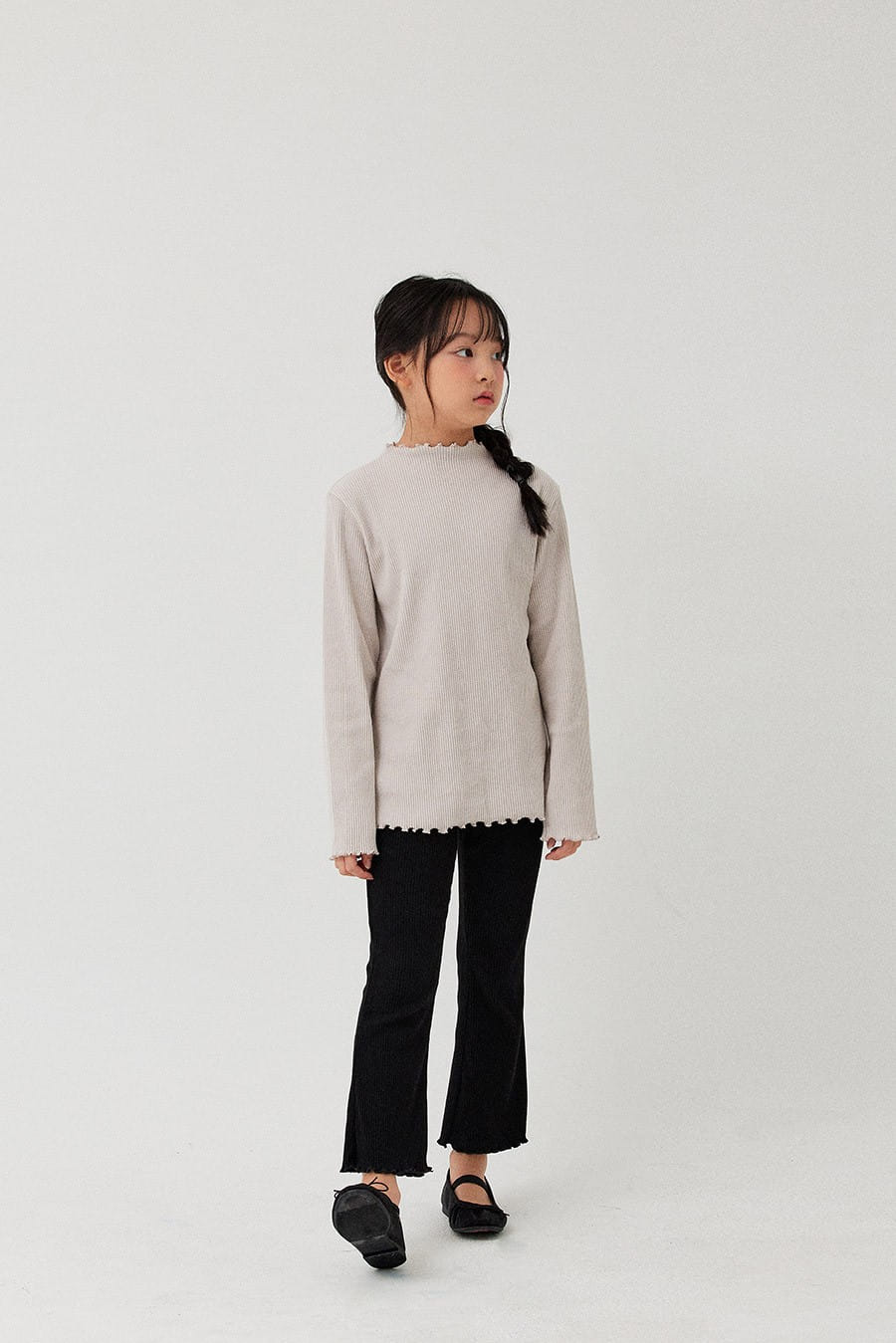 Whitesketchbook - Korean Children Fashion - #kidsstore - Terry Boots Cut Leggings - 10