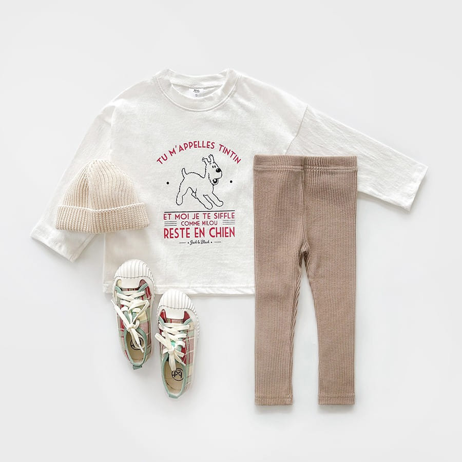 Whitesketchbook - Korean Children Fashion - #kidsstore - Rib Leggings - 9