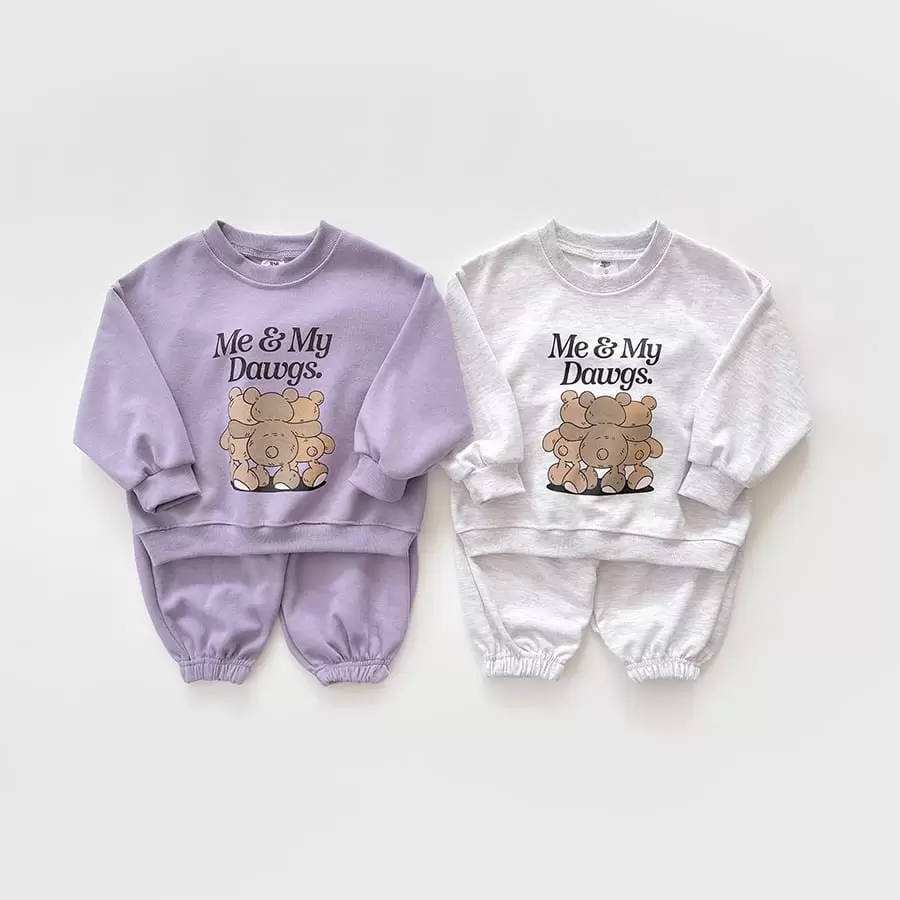 Whitesketchbook - Korean Children Fashion - #littlefashionista - Trio Top Bottom Set - 10