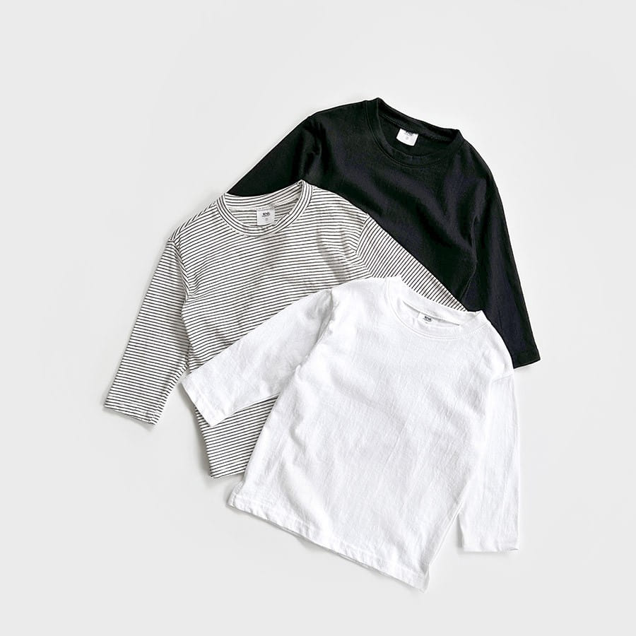 Whitesketchbook - Korean Children Fashion - #magicofchildhood - Long Sleeves Layered Tee
