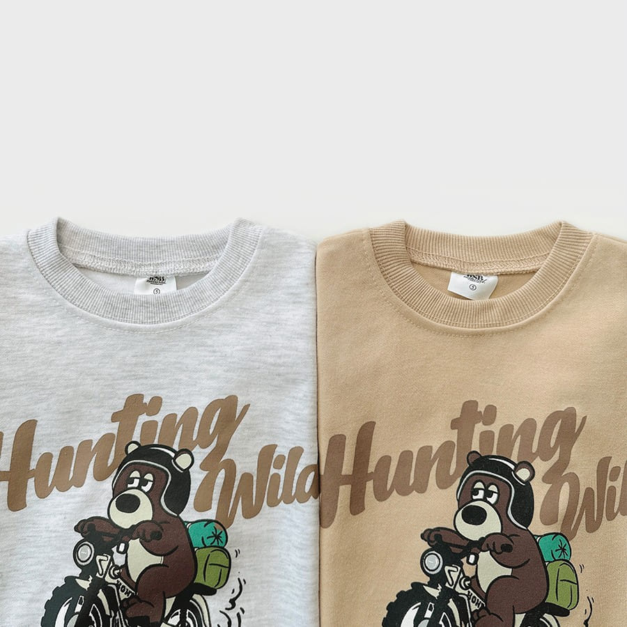 Whitesketchbook - Korean Children Fashion - #prettylittlegirls - Bike Bear Top Bottom Set - 10