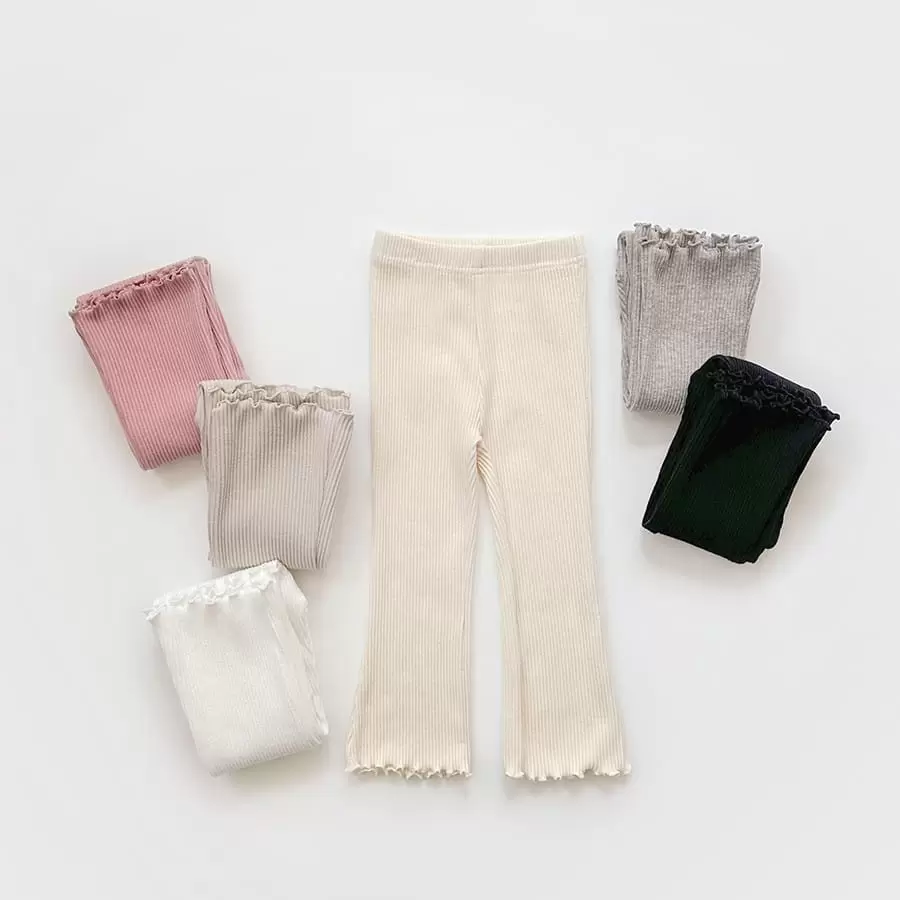 Whitesketchbook - Korean Children Fashion - #prettylittlegirls - Terry Boots Cut Leggings - 2