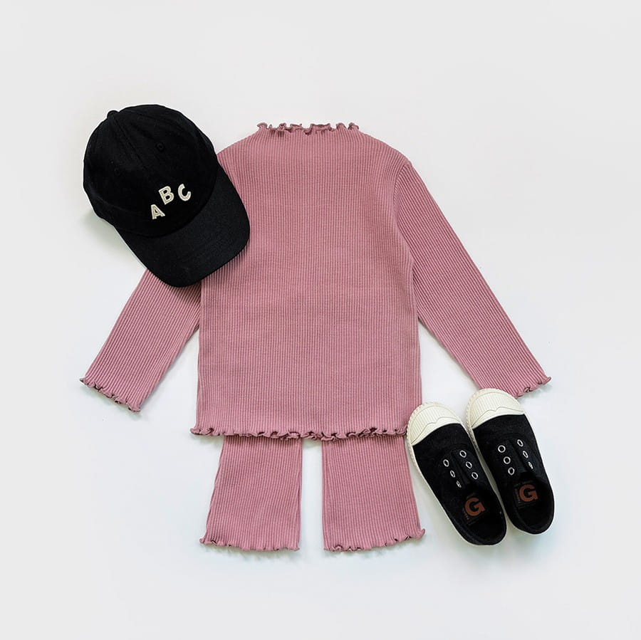 Whitesketchbook - Korean Children Fashion - #todddlerfashion - Lay Rib Terry Tee - 6