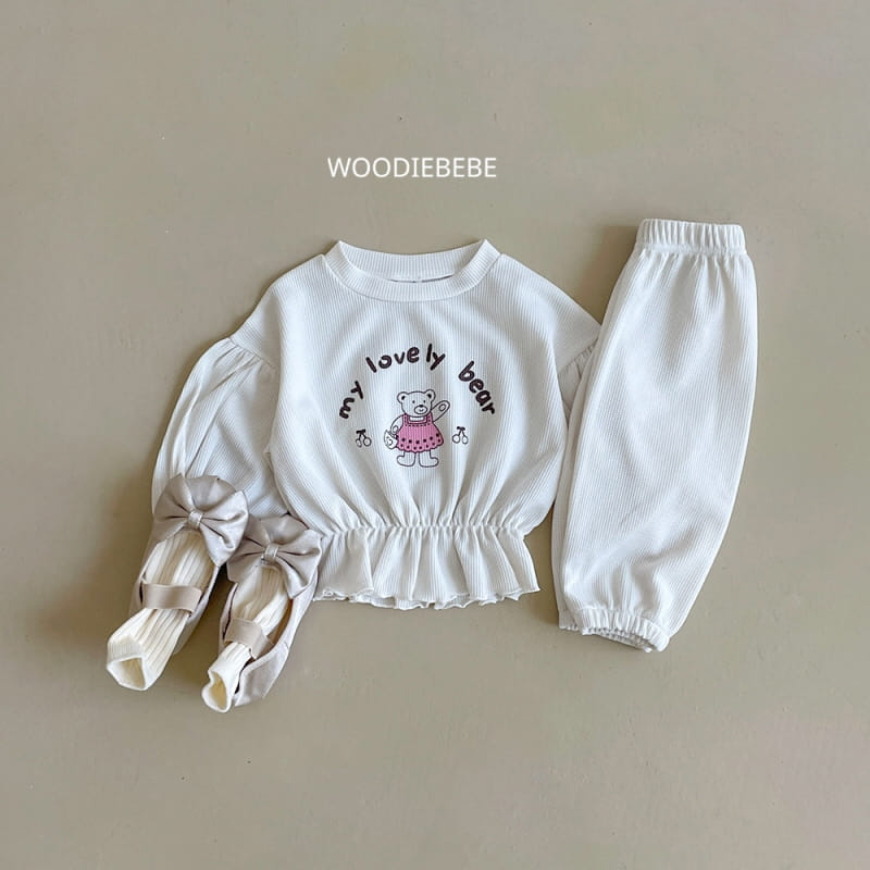 Woodie - Korean Children Fashion - #kidzfashiontrend - My My Top Bottom Set - 4