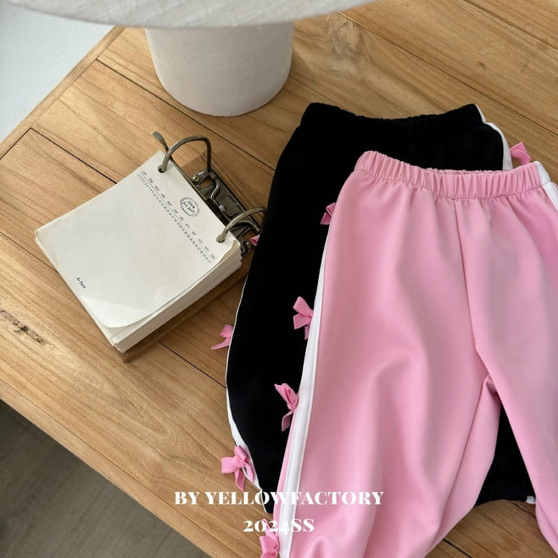 Yellow Factory - Korean Children Fashion - #designkidswear - Black Pink Pants - 3