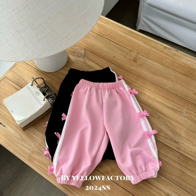 Yellow Factory - Korean Children Fashion - #designkidswear - Black Pink Pants - 4