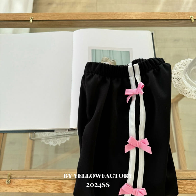 Yellow Factory - Korean Children Fashion - #fashionkids - Black Pink Pants - 5