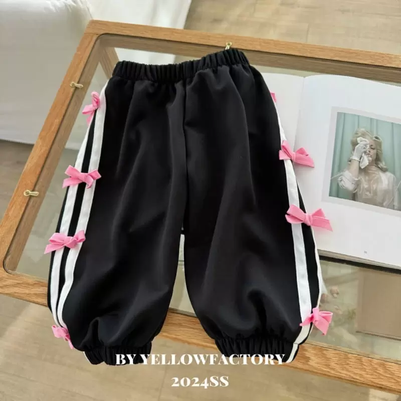 Yellow Factory - Korean Children Fashion - #kidsshorts - Black Pink Pants - 6