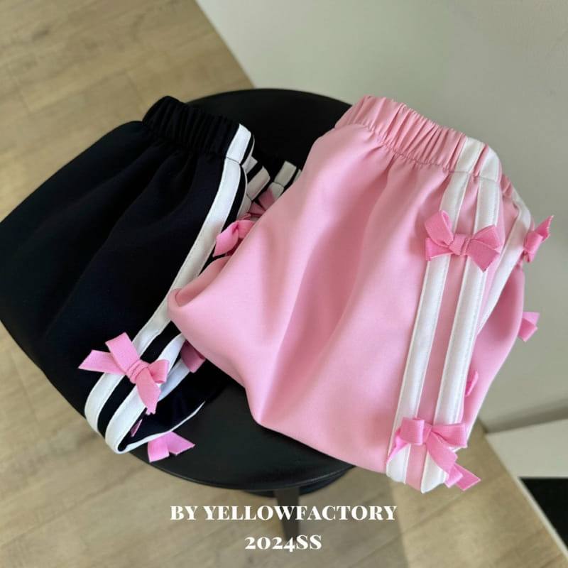 Yellow Factory - Korean Children Fashion - #kidsstore - Black Pink Pants - 7